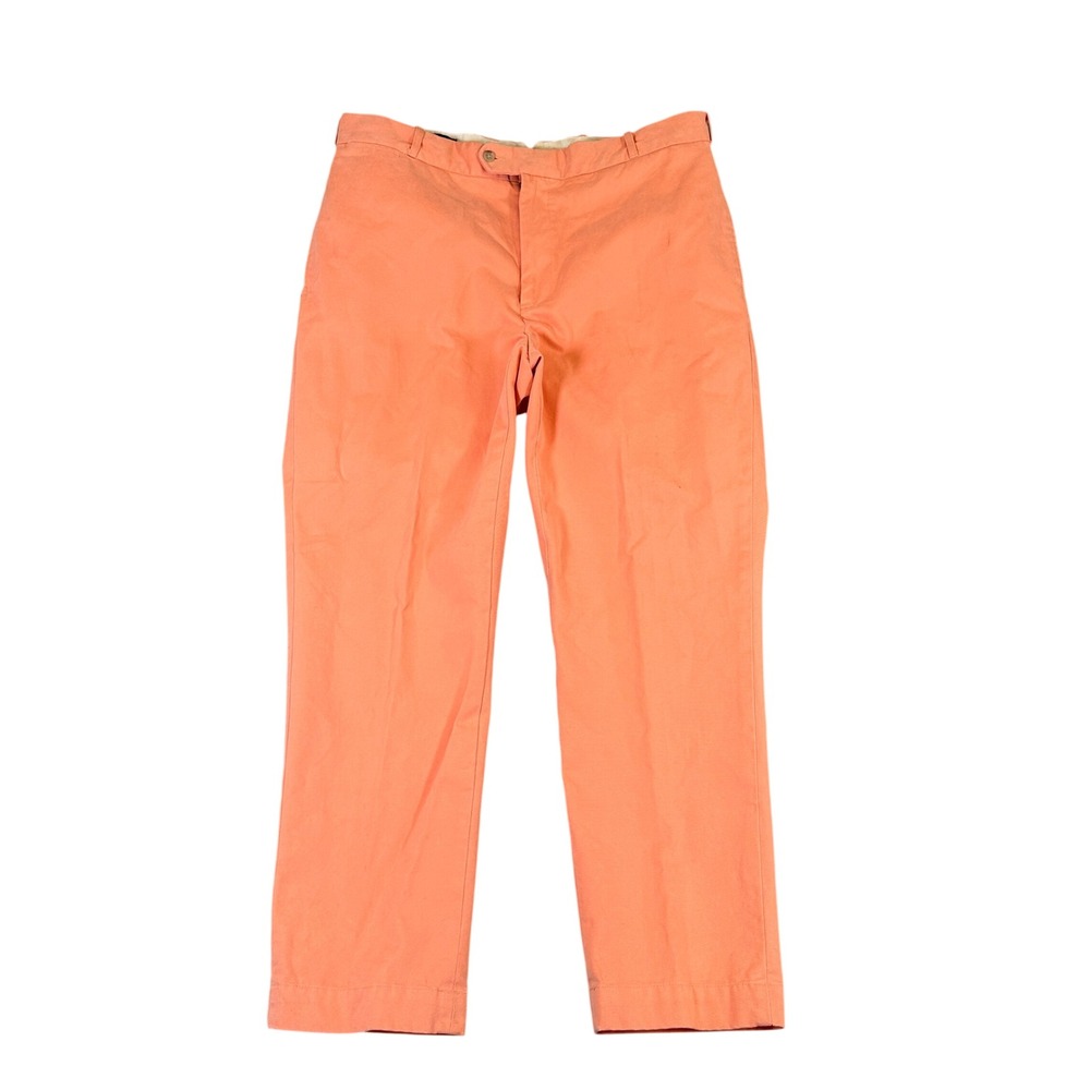 Polo Ralph Lauren Mens Coral Orange Cotton Chino Pants 36x30 Straight Leg
